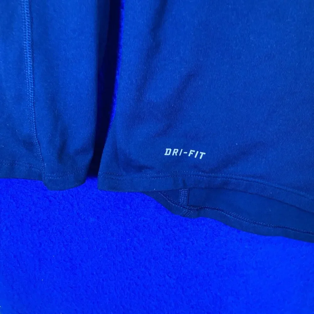 Nike Element Running 1/4 Zip Dri-Fit Pullover Long Sleeve Blue Mens Size Small